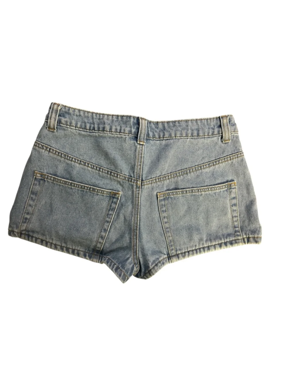edikted Blue Denim Jean Skirt Shorts M - Picture 2 of 5